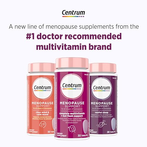 Centrum Restful Sleep Menopause Support Tablets, Supplement with Clinically Studied DailyZz and geniVida, 28 Count Centrum buy supplements canada