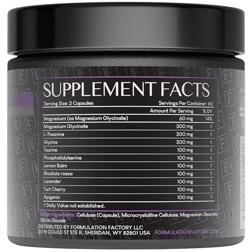The Night Before 10-in-1 Midnight Maximizer Sleep Aid, Stress Relief, Cognition, Relaxation, Recovery, Focus, Magnesium Glycinate, L-Theanine & More, (120 Capsules – 2 Month Supply) Formulation Factory buy supplements canada