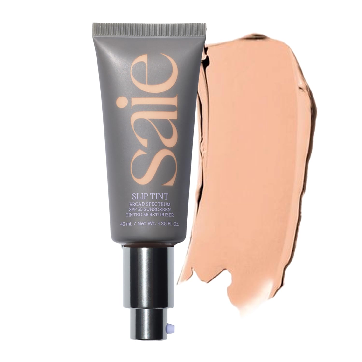 Saie Slip Tint Tinted Moisturizer with SPF 35 - Light Coverage, Glowy Skin Tint & Mineral Sunscreen for Face with Hydrating Hyaluronic Acid - Summer Makeup Essential - Shade Three + Half (1.35 oz) Saie buy supplements canada