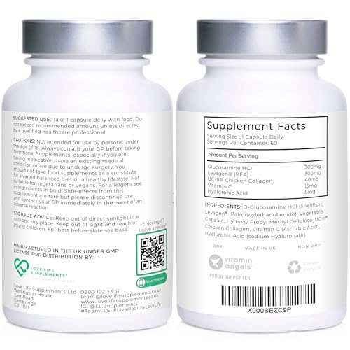 Love Life Supplements Joint Support with Levagen® (Palmitoylethanolamide) + UC-II® LOVE LIFE SUPPLEMENTS buy supplements canada