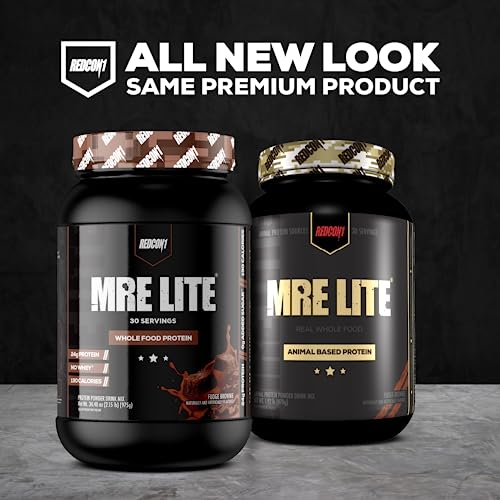 REDCON1 MRE Lite Whole Food Protein Powder, Blueberry Cobbler - Low Carb & Whey REDCON1 buy supplements canada