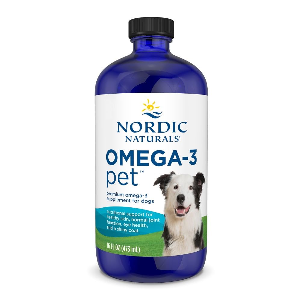 Nordic Naturals Omega-3 Pet, Unflavored - 16 oz - 1380 mg Omega-3 Per Teaspoon - Fish Oil for Large to Very Large Dogs with EPA & DHA - Promotes Heart, Skin, Coat, & Immune Health Nordic Naturals buy supplements canada