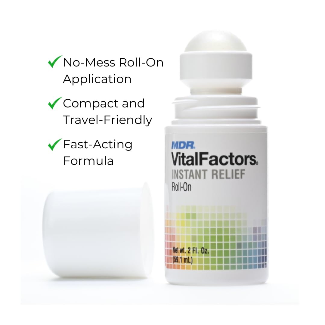 MDR Instant Relief Roll-On – Fast-Acting Topical Pain Relief for Muscle, Joint & Back Comfort – Cooling Sensation with Menthol & Essential Oils – 2 fl oz MDR buy supplements canada