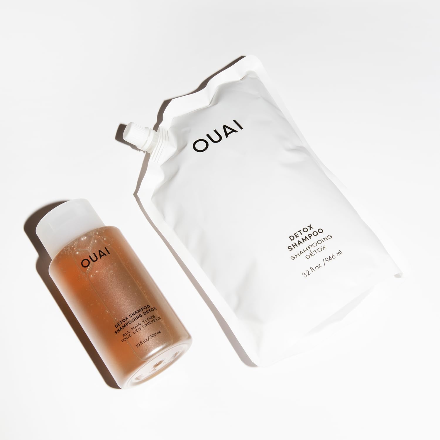 OUAI Detox Shampoo Refill - Clarifying Shampoo for Build Up, Dirt, Oil, Product and Hard Water - Apple Cider Vinegar & Keratin for Clean, Refreshed Hair - Sulfate-Free Hair Care (32 oz) OUAI buy supplements canada