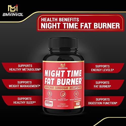 BMVINVOL Night Time Fat Burner, 12-in-1 Powerful Blend of Green Tea, Ceylon Cinnamon BMVINVOL buy supplements canada