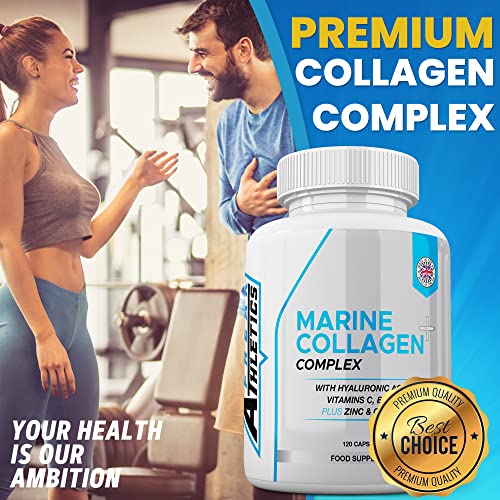 Marine Collagen 1000mg - Type 1 Hydrolysed Collagen - Enhanced with Hyaluronic Acid, Vitamin C Freak Athletics buy supplements canada