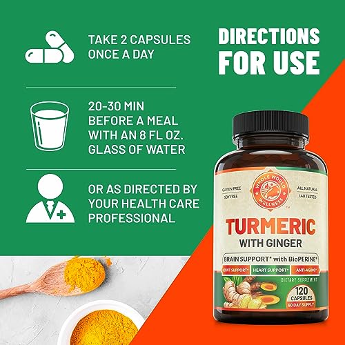 Organic Turmeric Curcumin with Ginger and Black Pepper for Max Absorption WHOLE WORLD WELLNESS buy supplements canada