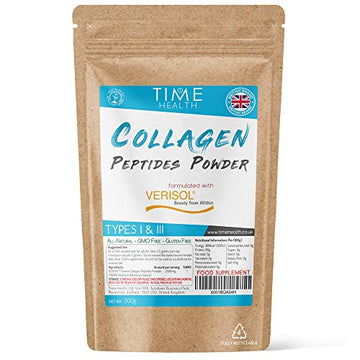 Collagen Peptides Powder - Grass Fed - Bovine - Types I & III - Clinically Studied Brand VERISOL® Time Health buy supplements canada