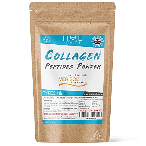 Collagen Peptides Powder - Grass Fed - Bovine - Types I & III - Clinically Studied Brand VERISOL® Time Health buy supplements canada