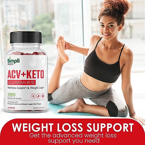 Nutrocell Simpli Health ACV Ketos Gummies Keto Apple Cider Vinegar 1050mg Nutrocell buy supplements canada