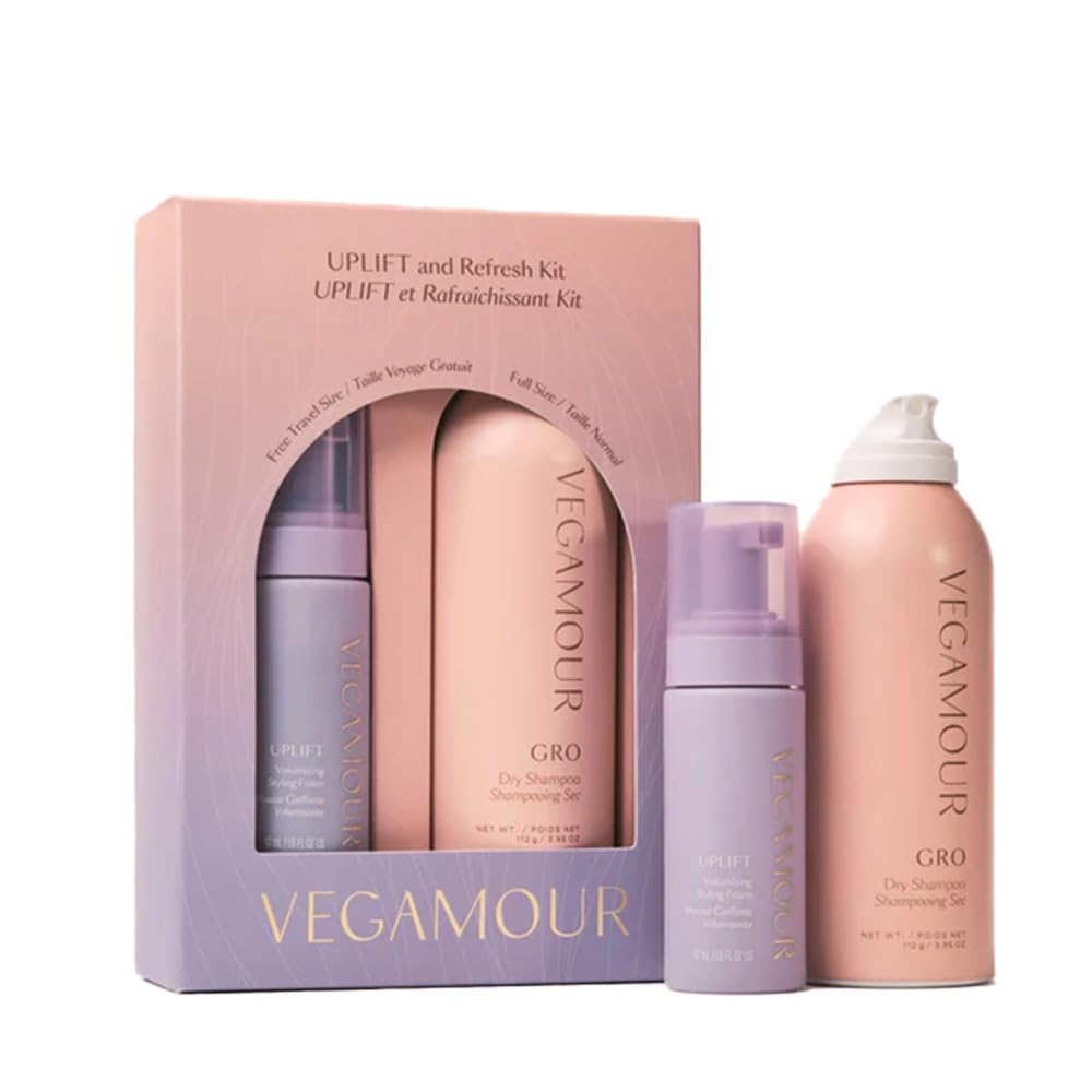VEGAMOUR UPLIFT and Refresh Kit | Volumizing Dry Shampoo Spray Formulated Without Benzene, Supports Thicker Fuller Looking Hair | $50 Value VEGAMOUR buy supplements canada