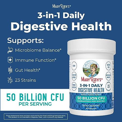 Mary Ruth's 3 in 1 Digestive Health Probiotic, 30 CT MaryRuth Organics buy supplements canada
