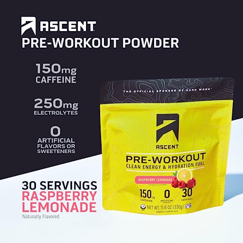 Ascent Pre Workout Powder - Preworkout for Men & Women with No Artificial Ingredients Ascent buy supplements canada