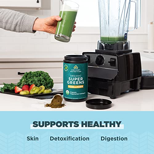 Ancient Nutrition Supergreens Powder, Organic Superfood Powder with Collagen Ancient Nutrition buy supplements canada