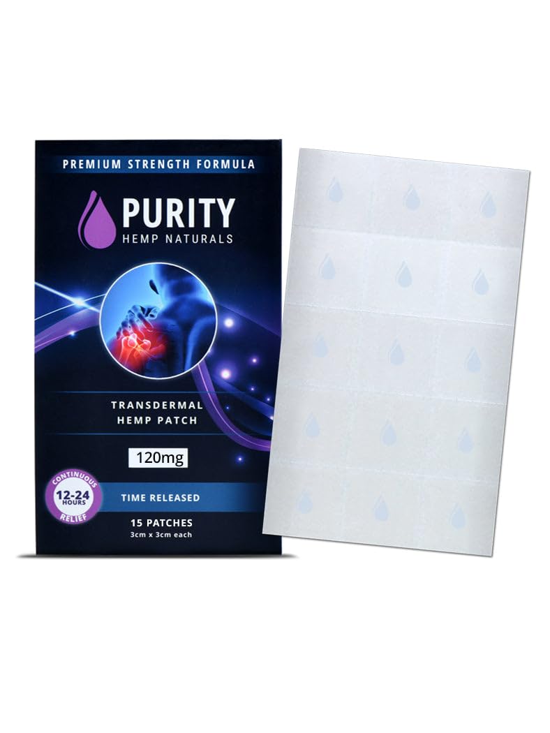 Body Discomfort Patch 120 mg - 15 ct (8 mg ea.) Lasts 24 Hours. Sweat & Water Resistant. Convenient & Discreet. For Use On Any Part Of The Body. Plant-Based Extended-Release Patch Purity Hemp Naturals buy supplements canada