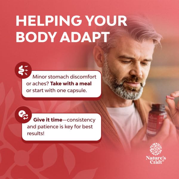 Natures Craft Red Yeast Rice with CoQ10 Supplement - Advanced Healthy Heart & Healthy Cholesterol Levels Formula for Men & Women - Red Yeast Rice Capsules with 1200 mg Natures Craft buy supplements canada