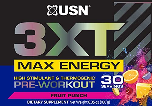 USN 3XT Max Pre-Workout Supplement Drink Mix Powder for Energy, Endurance and Pump USN buy supplements canada