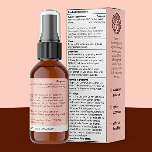Breathe Blend Essential Oil Sinus Spray | Best Therapeutic Grade Essential Oils for Sleep Marie Originals buy supplements canada