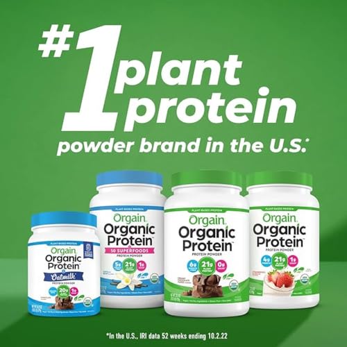 Orgain Organic Unflavored Vegan Protein Powder, Natural Unsweetened - 21g Plant Based Orgain buy supplements canada