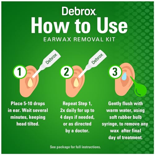 Debrox Ear Wax Removal Kit, Ear Cleaning Kit Includes Rubber Bulb Syringe Debrox buy supplements canada
