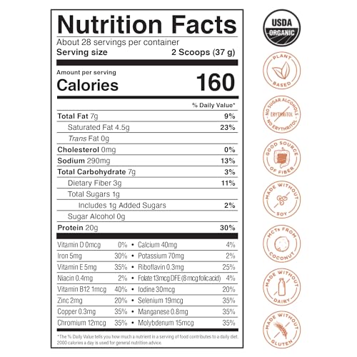 KOS Organic Vegan Protein Powder with 50mg Caffeine, Salted Caramel Coffee KOS buy supplements canada