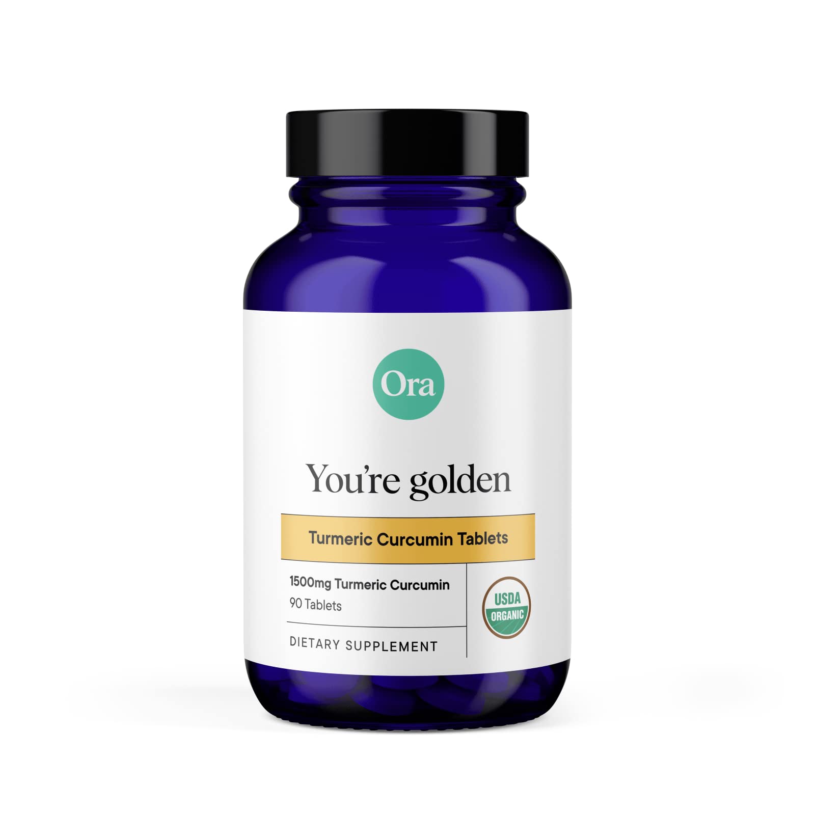 Ora Organic Turmeric Curcumin with Piperine - Pure Extracts for Joint Stress and Cardiovascular Health, Support Healthy Cognitive Function, No Filler Ingredients - 90 Vegan Tablets, 1 Month Supply Ora Organic buy supplements canada