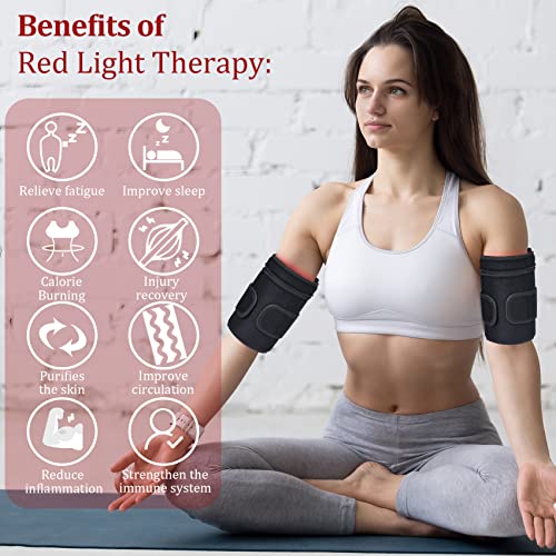 NEXTWOOD 660nm and 850nm Infrared Red Light Arm Therapy Wrap Belt with Timer & Brightness Setting Red NEXTWOOD buy supplements canada