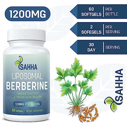 Sahha Advanced Liposomal Berberine 1200mg - Maximized Absorption for Optimal Results Sahha buy supplements canada