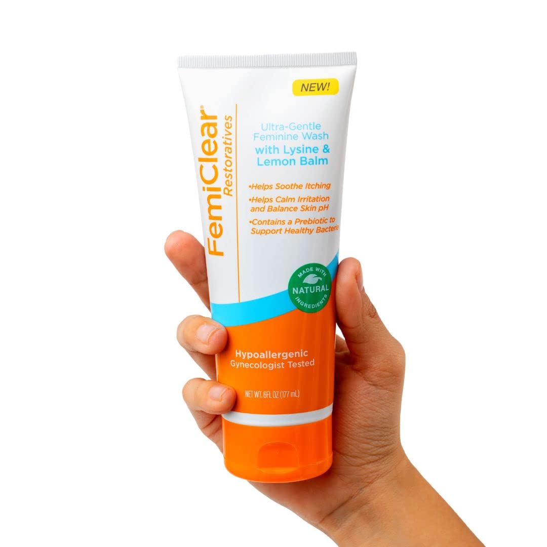 FemiClear® Restoratives Ultra-Gentle Feminine Wash, Made with Lysine & Lemon Balm, Natural Ingredients FemiClear buy supplements canada