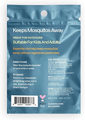 Cliganic 50 Pack Mosquito Repellent Bracelets, DEET-Free Bands, Individu Cliganic buy supplements canada