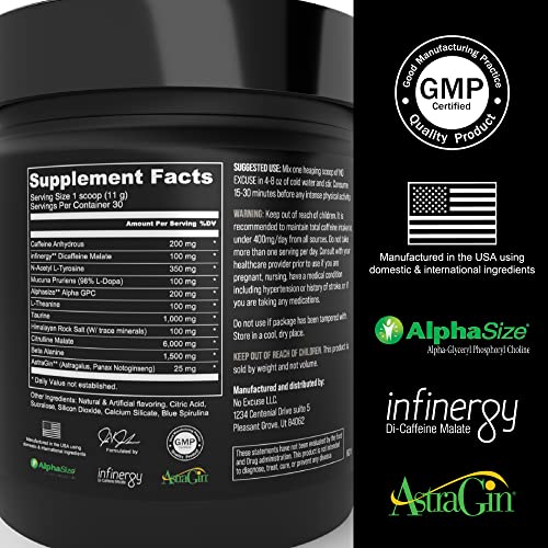 No Excuse Pre Workout Powder l Pre-Workout Supplements l Best Pre Workout No Excuse buy supplements canada