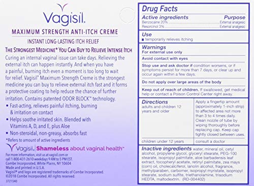 Vagisil Maximum Strength Anti Itch Creme, 1 Ounce Vagisil buy supplements canada
