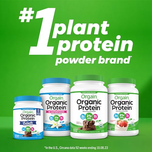 Orgain Organic Vegan Protein Powder, Chocolate Peanut Butter - 21g of Plant Based Protein Orgain buy supplements canada