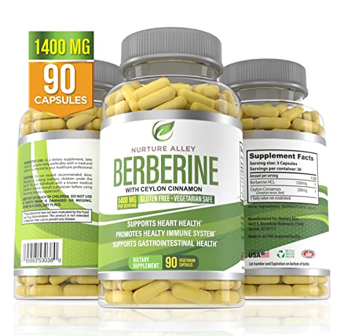 Nurture Alley Berberine Complex - Berberine HCL 1200mg Plus Organic Ceylon Cinnamon NURTURE ALLEY buy supplements canada