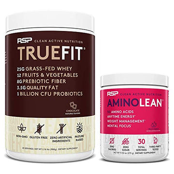 RSP NUTRITION AminoLean Pre Workout Energy (Fruit Punch 30 Servings) with TrueFit RSP NUTRITION buy supplements canada