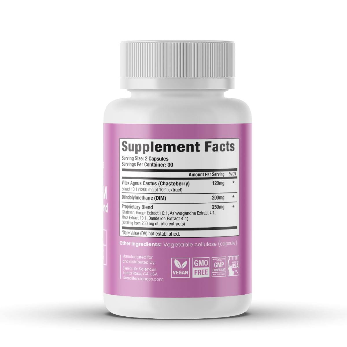 SIERRA LIFE SCIENCES Hormonal Balance Blend for Women – Vitex, DIM, Shatavari + Adaptogenic Support – Menstrual & Menopause Relief – Vegan, Clean-Label Formula – 4600mg – (Pack of 3) SIERRA LIFE SCIENCES buy supplements canada