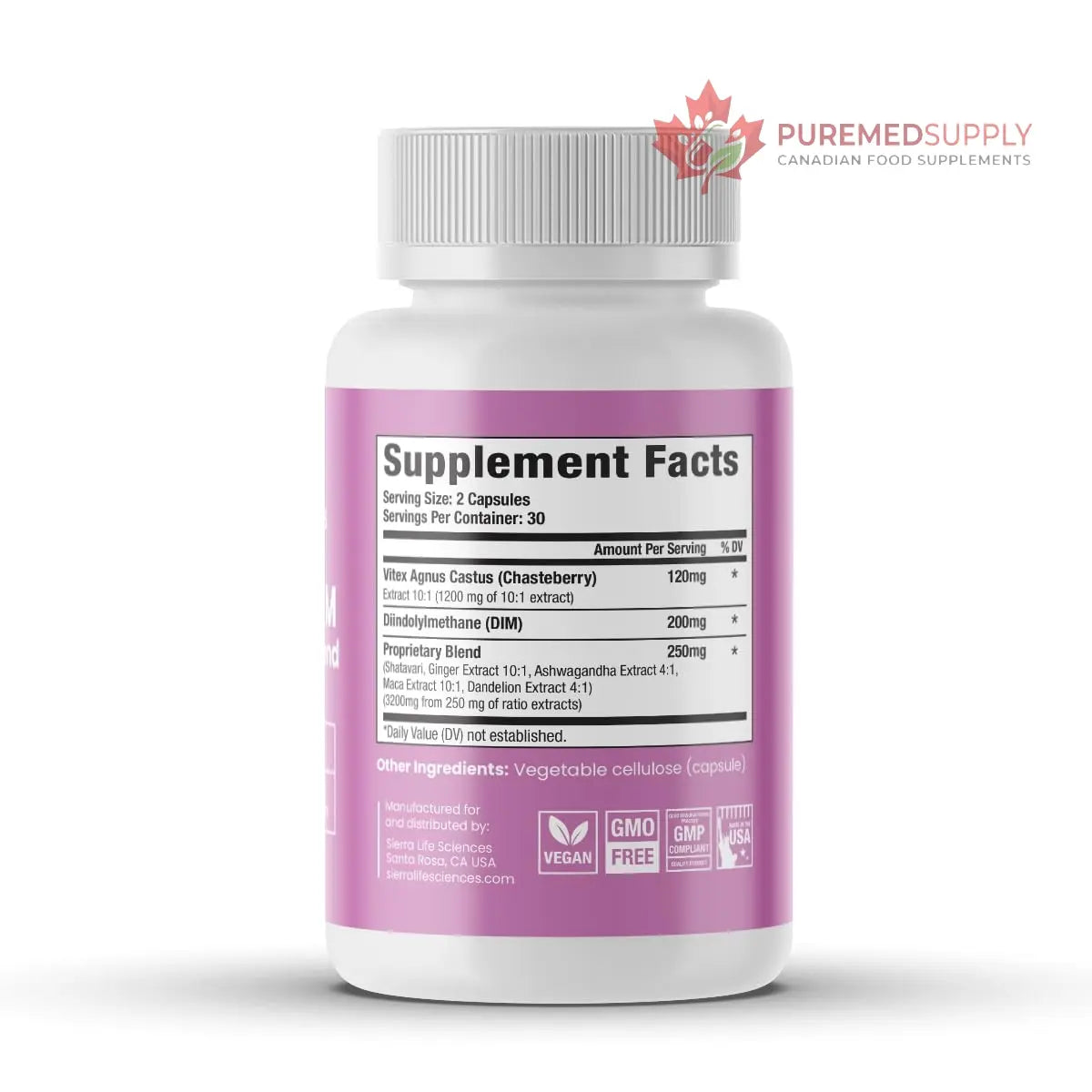 SIERRA LIFE SCIENCES Hormonal Balance Blend for Women – Vitex, DIM, Shatavari + Adaptogenic Support – Menstrual & Menopause Relief – Vegan, Clean-Label Formula – 4600mg – (Pack of 2) SIERRA LIFE SCIENCES buy supplements canada