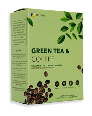 Fine USA Green Tea & Coffee | Clean Energy & Focus | Boost Metabolism | Catechins FINE USA buy supplements canada