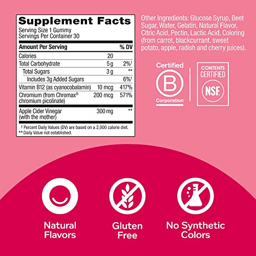 OLLY Metabolism Gummy Rings, Apple Cider Vinegar, Vitamin B12, Chromium, Energy and Digestive Health OLLY buy supplements canada