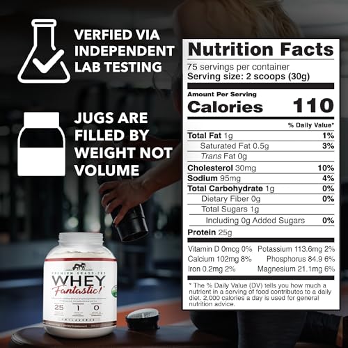 Whey Fantastic Unflavored - 100% Natural Grass Fed Whey Protein Powder - Unique 3 Fantastic Nutrition buy supplements canada
