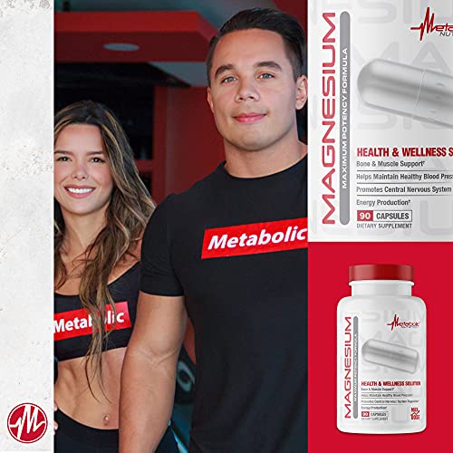Metabolic Nutrition Magnesium, 650mg per Serving, Non-GMO, Vegan, Gluten Free Metabolic Nutrition buy supplements canada