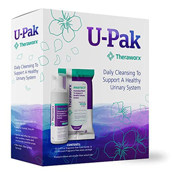 Theraworx Protect U-Pak 60-Ct Wipes & Hygiene Foam 3.4 oz for Urinary Health (Pack of 1) THERAWORX PROTECT buy supplements canada