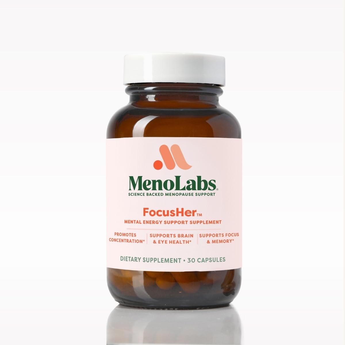 MENOLABS® FocusHer™ Mental Energy Support Supplement – Caffeine-Free Focus, Concentration & Memory – enXtra® & Lutemax 2020® – Menopause, Brain & Eye Health – 30 Capsules, 30-Day Supply MENOLABS buy supplements canada