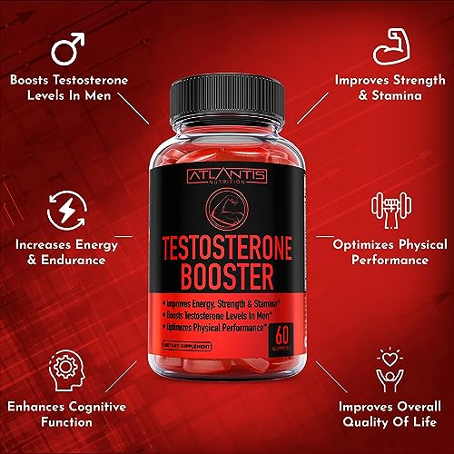 Testosterone Booster For Men Gummies - Enhances Strength & Stamina - Optimizes Physical Atlantis Nutrition buy supplements canada