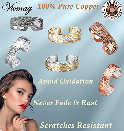 Vicmag Copper Magnetic Ring for Women, Lymphatic Drainage Ring Ladies Fingers Thumb Vicmag buy supplements canada