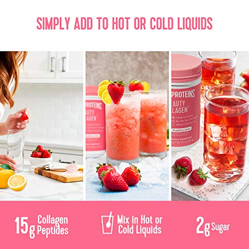 Vital Proteins Beauty Collagen (Strawberry Lemon, Canister) - 120mg of Hyaluronic Acid Vital Proteins buy supplements canada