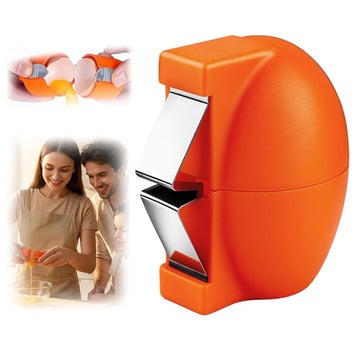New Egg Shell Opener Egg Cracker Tool Stainless Steel, Multifunctional Egg Shell Opener for Raw Or Hard-Boiled Eggs, Kitchen Gadget for Cooking Baking (Orange Red) CLRZOL buy supplements canada