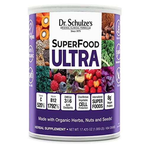 Dr. Schulze's SuperFood Ultra | Organic Super Food Powder | Vitamin B Complex and 520% Dr. Schulze's buy supplements canada