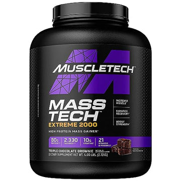 Muscletech Mass Gainer Mass-Tech Extreme 2000, Muscle Builder Whey Protein Powder MuscleTech buy supplements canada