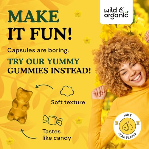 Wild & Organic Mullein Gummies - Daily Dietary Supplement for Respiratory, Digestive Wild & Organic buy supplements canada